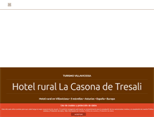 Tablet Screenshot of hotelcasonatresali.com
